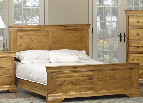 Louis Solid Oak 5' King Size Bed - Made with Oak
